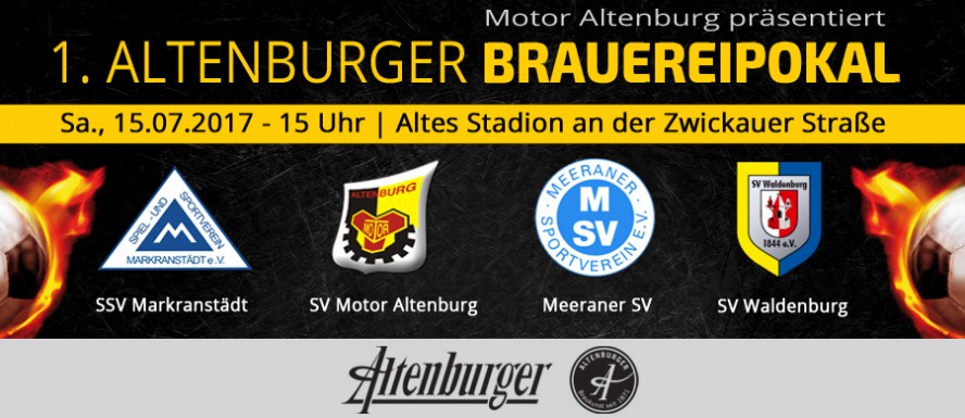 Motor Altenburg präsentiert 1. Altenburger Brauereipokal